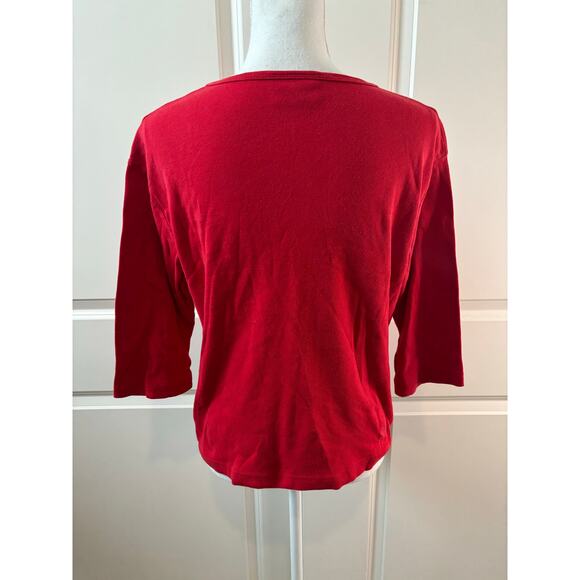 Cactus Bay 3/4 Sleeve Western Embellished Cowboy Boot Top - Picture 3 of 5